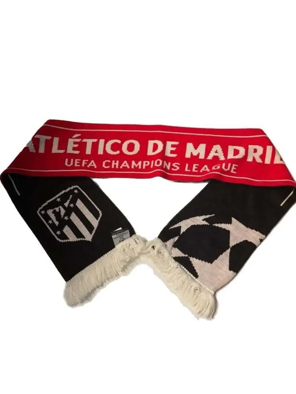 Official Atletico Madrid UEFA Champions League Jacquard Supporter Scarf Red and